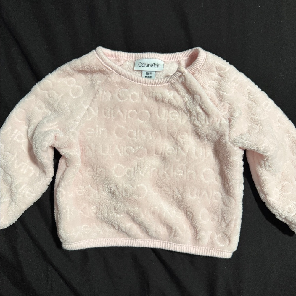 Calvin Klein Soft Pink Baby Pullover